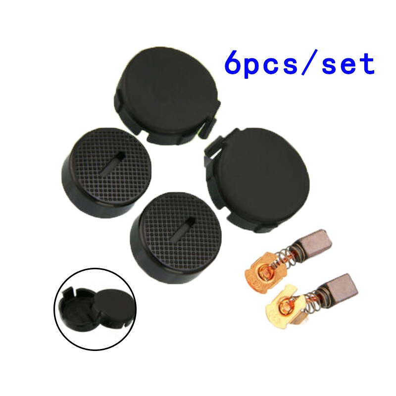 Bộ Chổi Than Và Nắp Đậy Cho Máy Mài Makita BGA450 BGA452 DGA452 GA400 BGA402