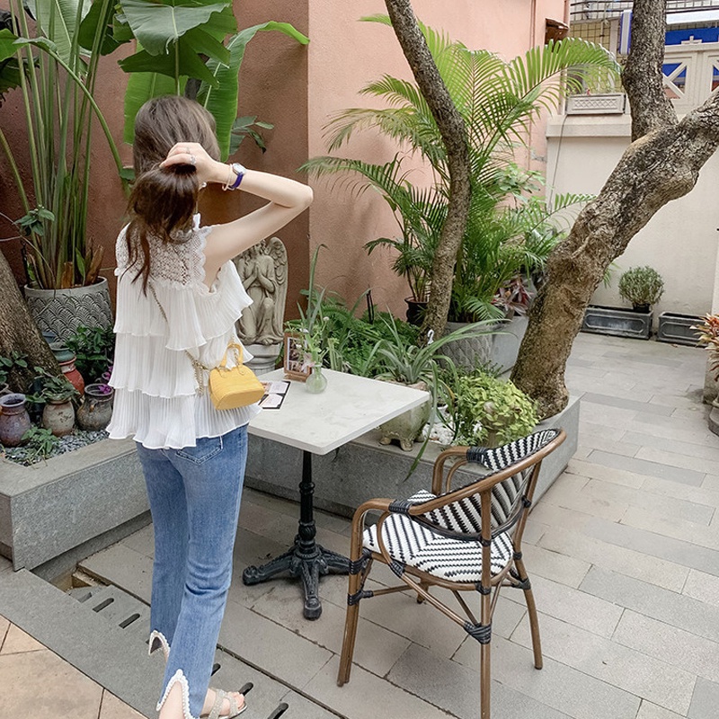 Áo Sơ Mi Không Tay Dáng Rộng Thời Trang Mùa Hè Giản Dị Dành Cho Nữ