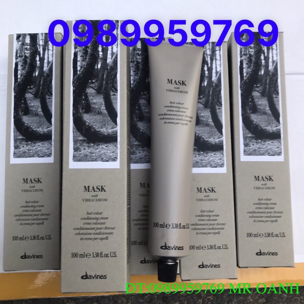 Màu nhuộm tóc cao cấp Davines Mask with Vibrachrom Hair Colour Conditioning Cream 100ml