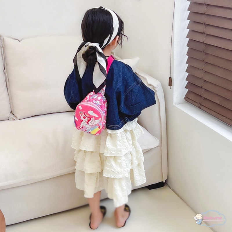 Túi Đeo Chéo Ngực Trọng Lượng Nhẹ In Họa Tiết Hoạt Hình Thời Trang Cho Bé Gái