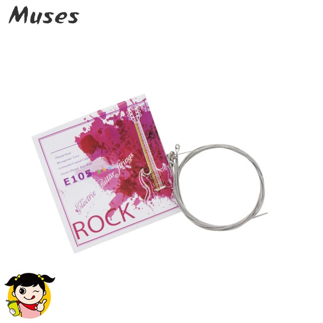 Bộ 6 Dây Đàn Guitar Điện Lõi Thép Lục Giác E105 Chống Rỉ Sét