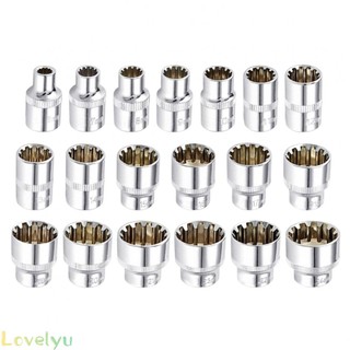 ⭐2023 ⭐Socket 3/8\" Square Driver 6-24mm Chrome Vanadium Steel Ratchet Socket