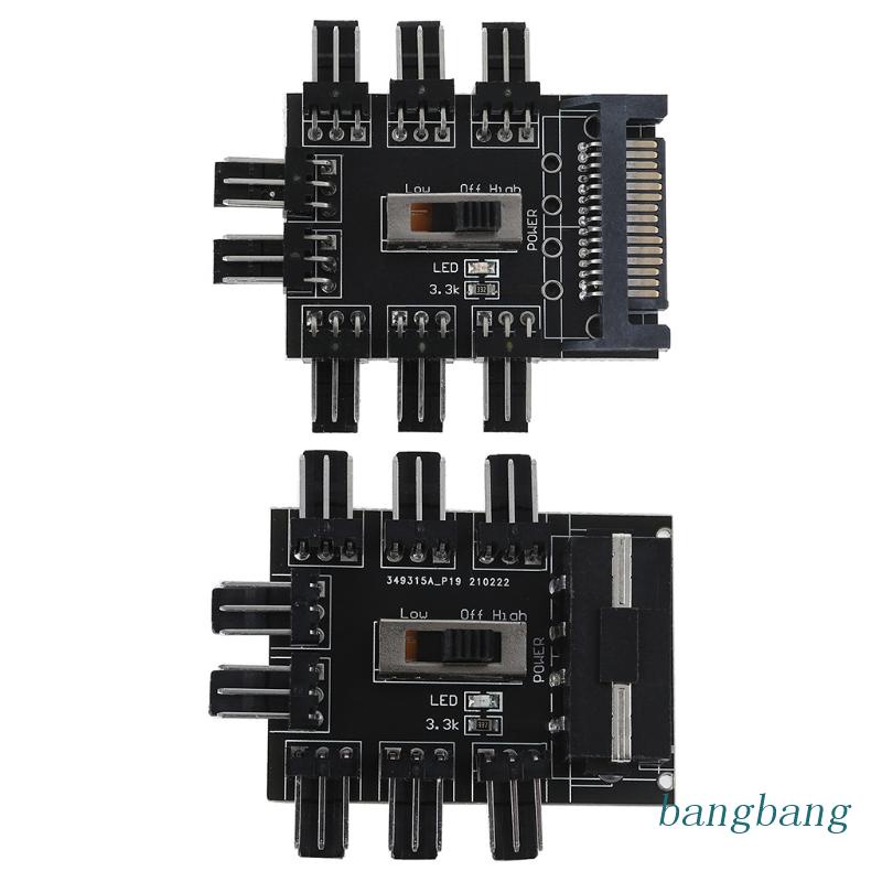 Quạt Tản Nhiệt Làm Mát 3Pin 12V 2 Cấp Độ 1 Sang 8