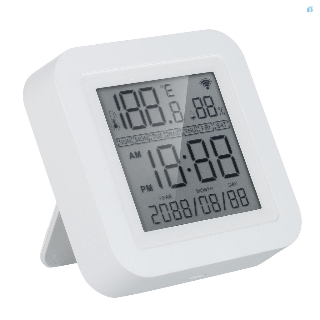 Đồng Hồ Đo Nhiệt Độ Và Độ Ẩm WIFI Màn Hình LCD Kỹ Thuật Số