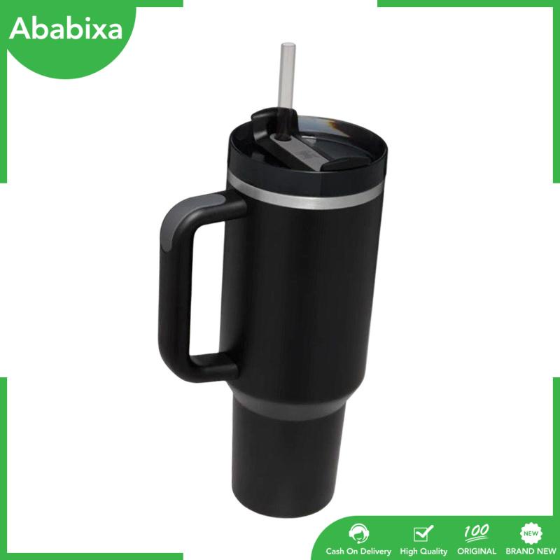 Cốc Uống Cà Phê Nóng Lạnh 40oz Bằng Inox Có Tay Cầm Tiện Dụng Mang Theo Du Lịch Cho Nam Và Nữ