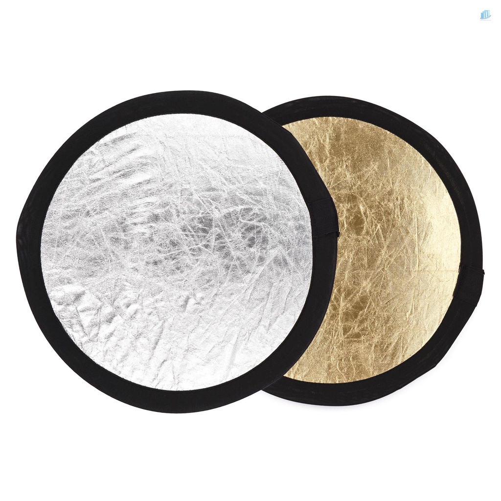 Dù Che Nắng Di Động 2 Trong 1 Có Thể Gập Lại 30cm / 12inch Màu Bạc &amp; Vàng Kim 2 Trong 1 Cho Studio Chụp Ảnh