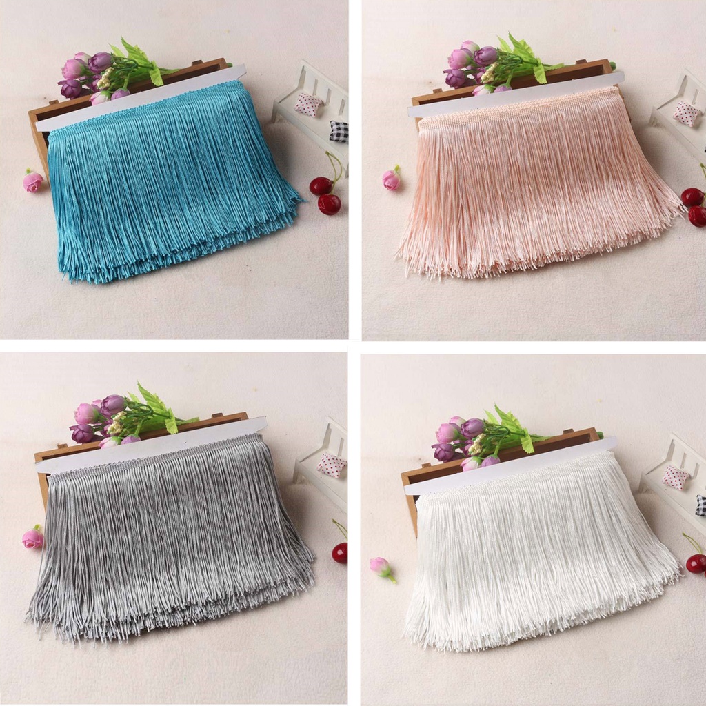 1 Yard Dây Ren Tua Rua Rộng 30cm Nhiều Màu Sắc Dùng Trang Trí Rèm Cửa / Váy Latin DIY