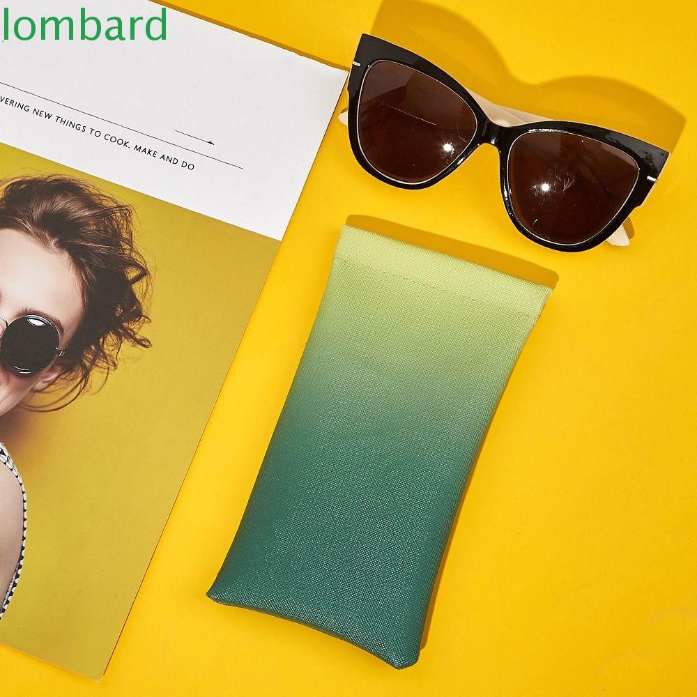 Túi Đựng Bảo Vệ Mắt Kính / Son Môi Bằng Da PU Chống Nước Màu Gradient Phong Cách Hàn Quốc Dành Cho Bạn Nữ