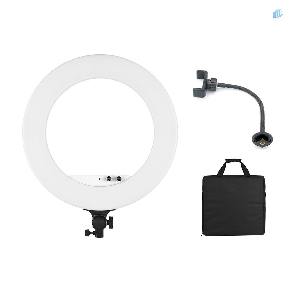 Vòng Đèn LED Trợ Sáng Chụp Ảnh Andoer 18inch 80W 3200K-5800K Bi Có Thể Điều Chỉnh Độ Sáng Kèm Túi Đựng Điện Thoại