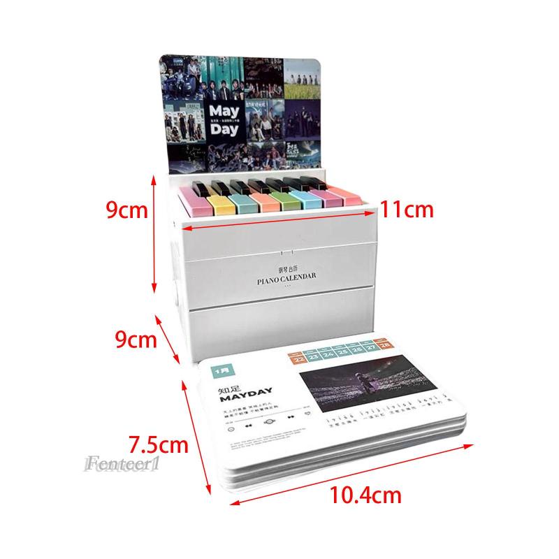 [Fenteer1] Lịch Để Bàn Năm 2023 Hình Đàn Piano Mayday Có Cổng Sạc USB