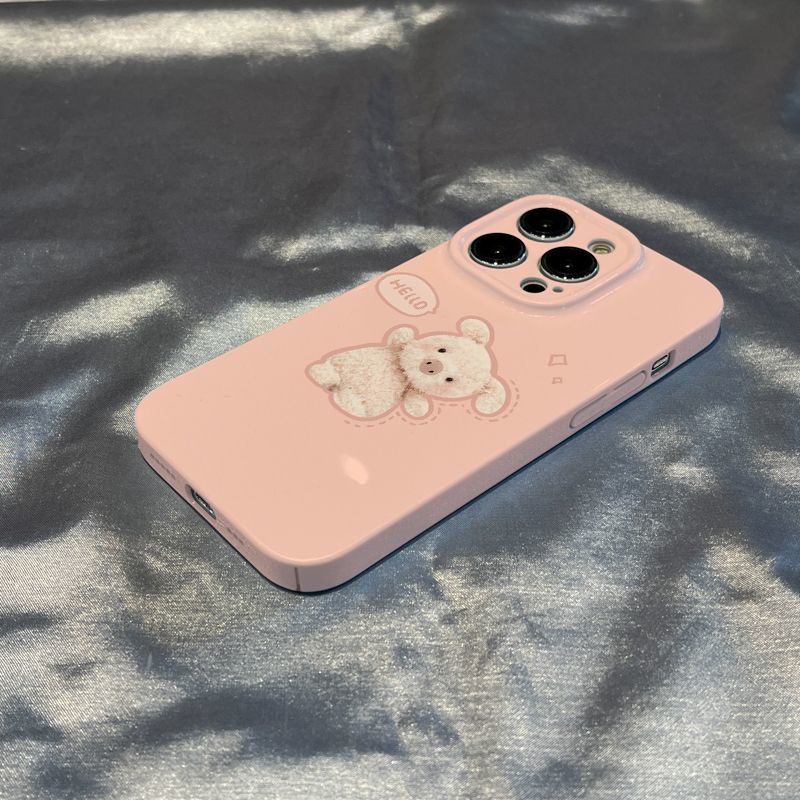 Ốp Điện Thoại Màu Hồng Họa Tiết Heo Dễ Thương Cho Iphone 148iphone12promax 137xs xr 11 / Apple plus / 0QQN