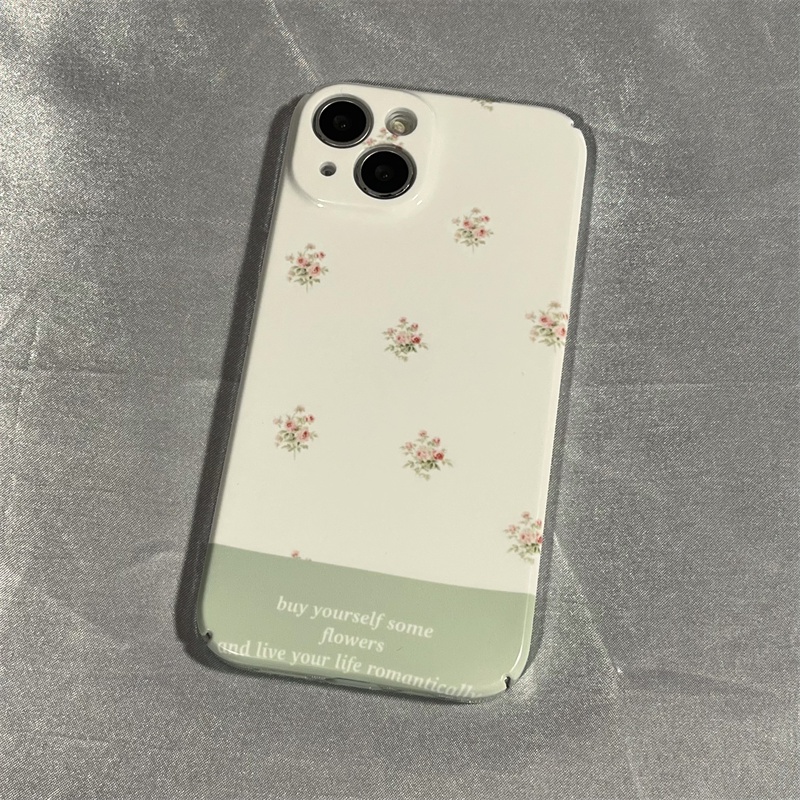 Ốp Điện Thoại Cứng Họa Tiết Hoa Đơn Giản Thời Trang Cho Iphone 8 11 13iPhone12 Apple 14 x7xs AXT9