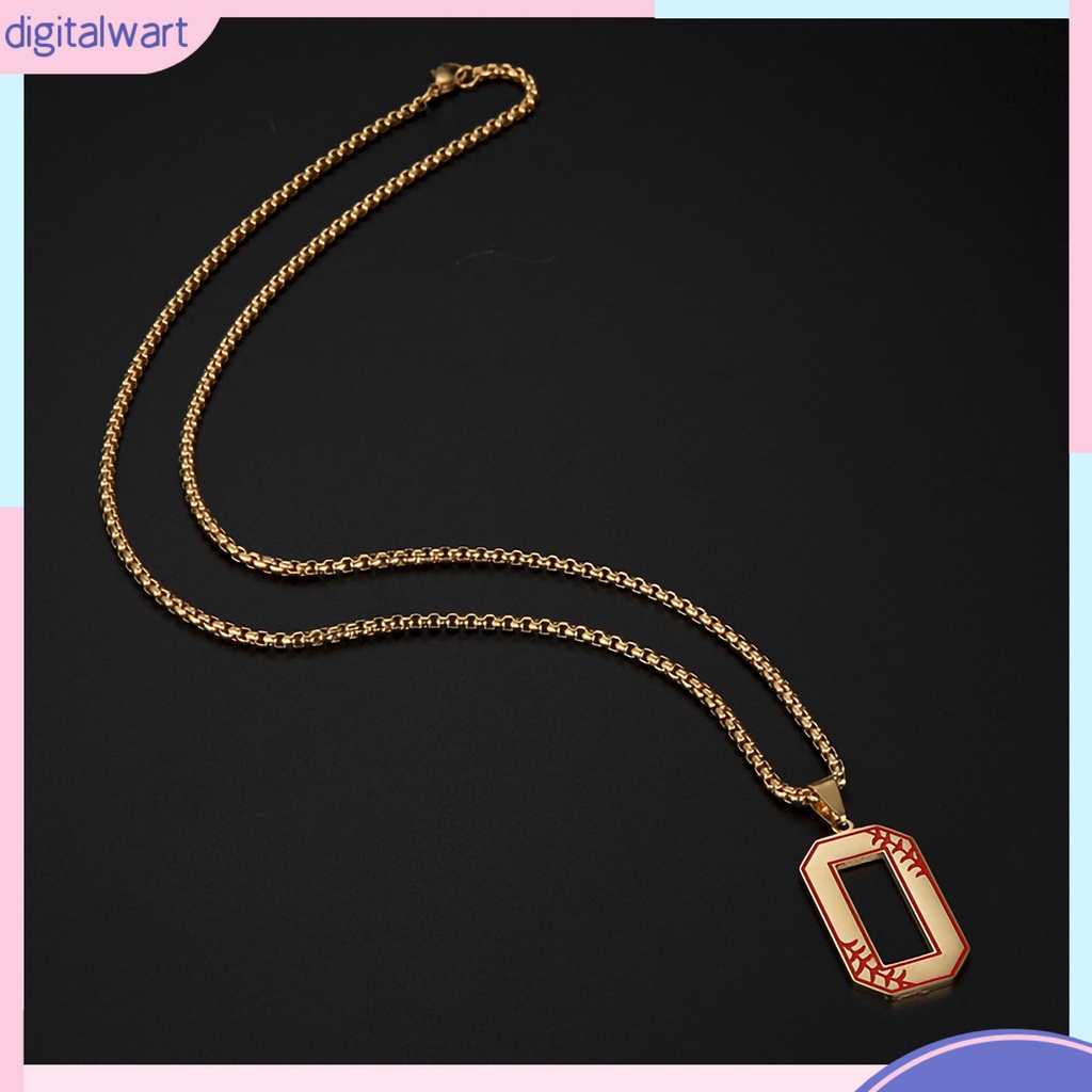 Vòng cổ Mặt Số 0 Bằng Thép Không Gỉ Không Phai Màu Thời Trang Cho Nam Và Nữ