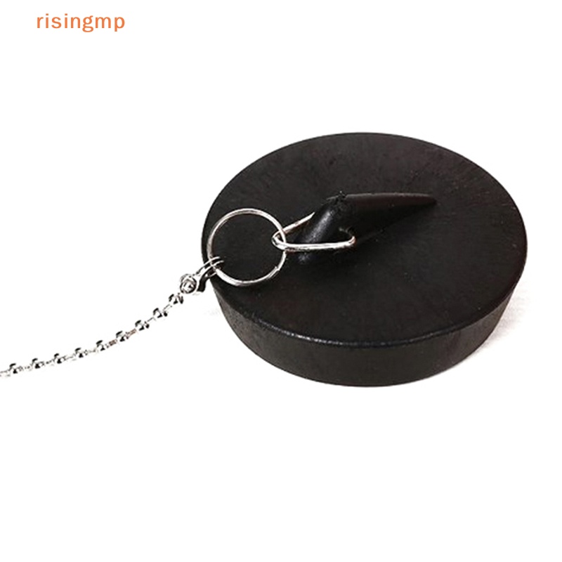 [risingmp] Nắp Cao Su Đậy Cống Thoát Nước Bồn Rửa Nhà Bếp Khách Sạn Có Dây Xích Bị Hung Bảo Vệ Sàn Nhà Tắm