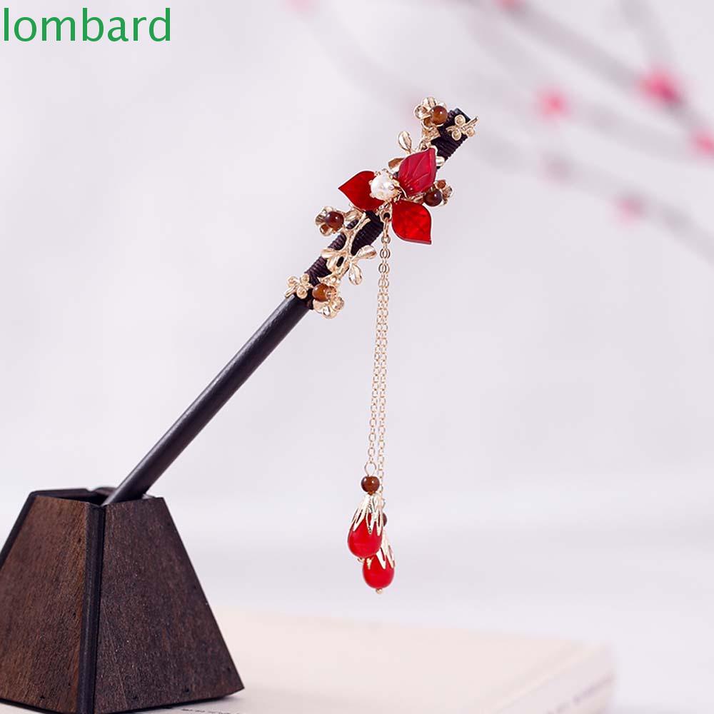 Trâm Cài Tóc Đính Hoa Tua Rua Thời Trang|Đũa Ăn Phong Cách Trung Hoa Sang Trọng Cao Cấp