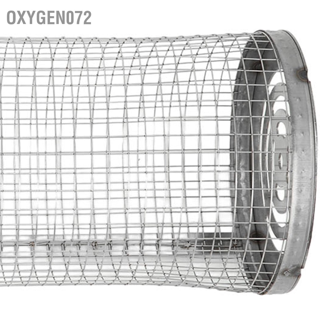 Oxygen072 Lăn Nướng Rổ Mở Lưới Thép Không Gỉ Xi Lanh Cho Cá Rau Khoai Tây Chiên
