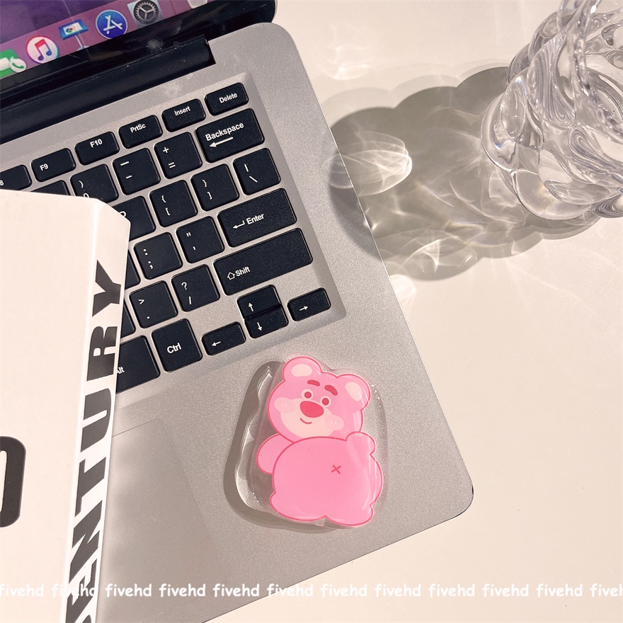 Giá Đỡ Điện Thoại Có Đệm Khí Thiết Kế Hình Gấu Hoạt Hình Dễ Thương