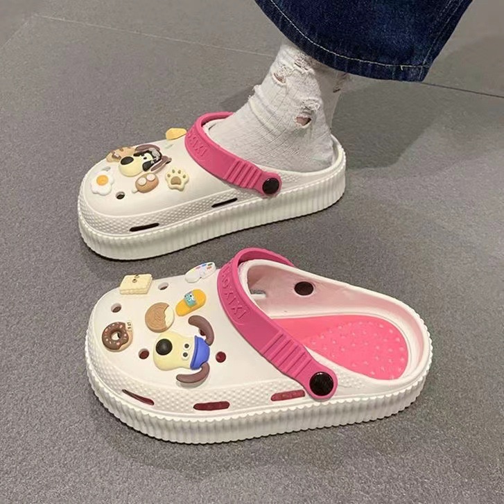 Dép nữ dép bánh mì 2023 NEW dép bánh mì nữ dép cross đế cao AB2454