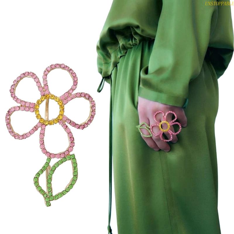 Nhẫn Hình Hoa Nhiều Màu Sắc Thời Trang Dành Cho Nữ