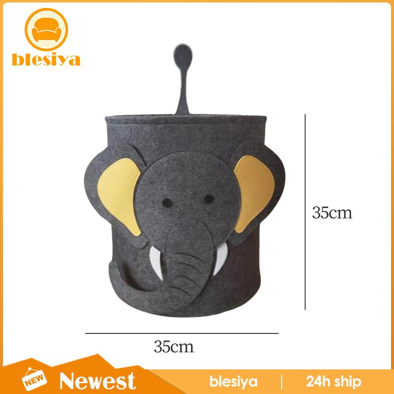 Giỏ Đựng Đồ Giặt [Blesiya] Thiết Kế Nhẹ Nhàng Mềm Mại Bằng Vải Nỉ