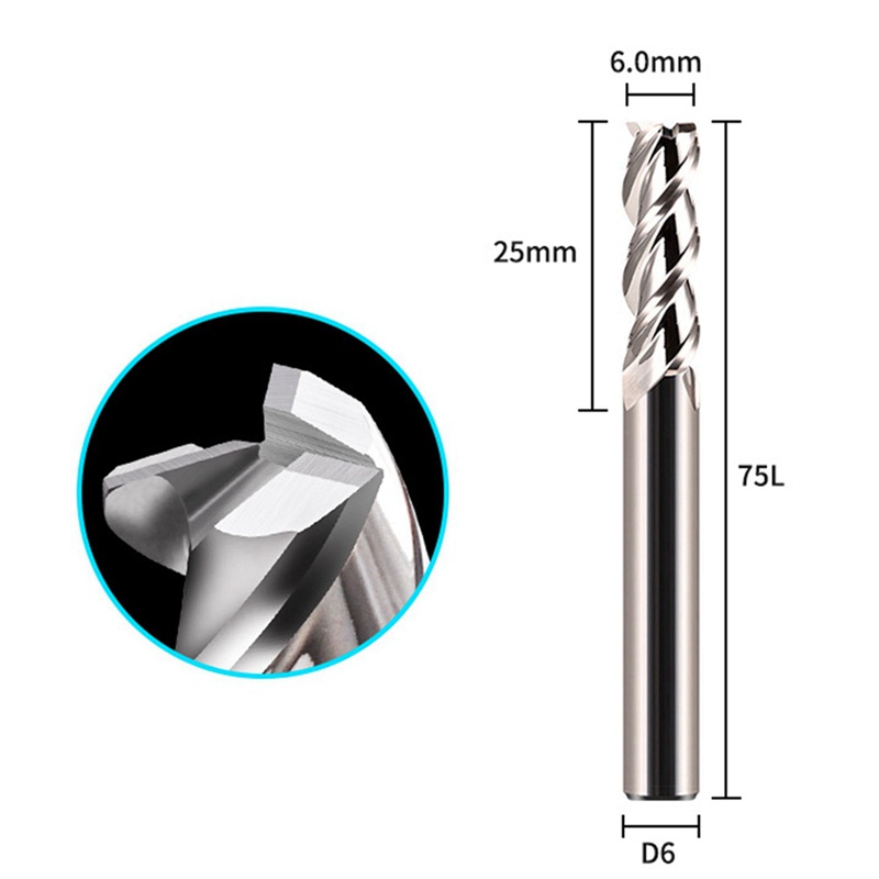 Bộ 5 Mũi Định Tuyến Gỗ Xoắn Ốc 55 Độ Dày 6mm