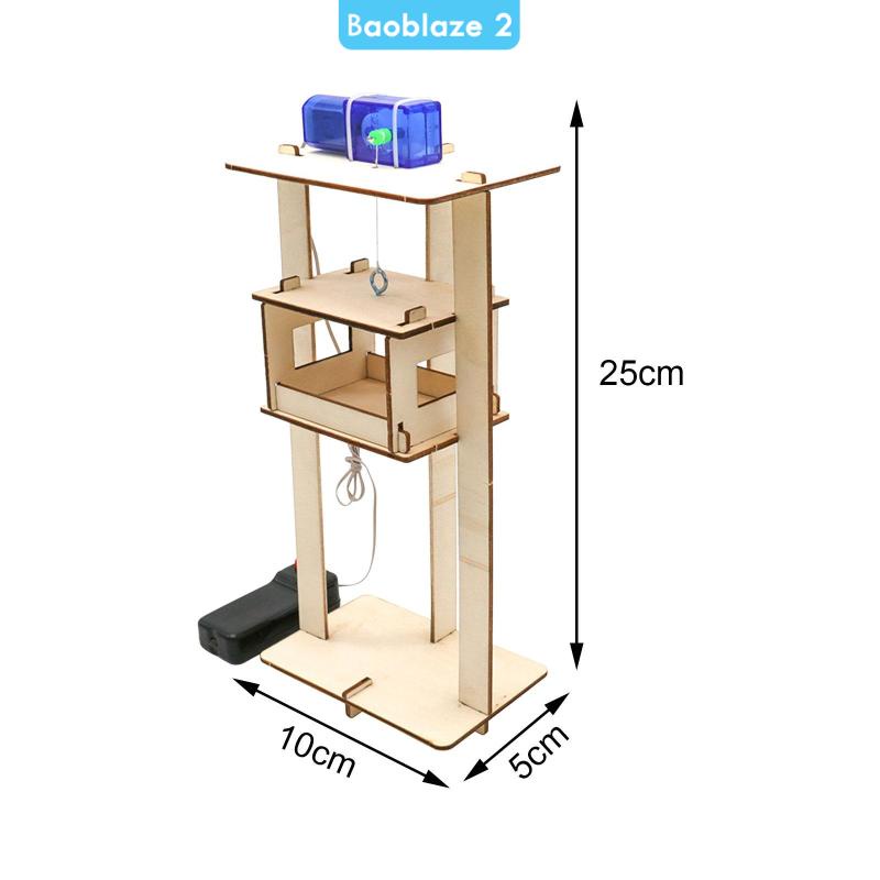 Đồ Chơi Lắp Ráp Thang Máy DIY Bằng Gỗ Sáng Tạo Cho Thanh Thiếu Niên