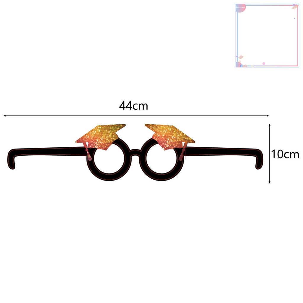 Bộ 6 / 8 / 9 Kính Giấy Lấp Lánh Dùng Hóa Trang Lễ Tốt Nghiệp Năm 2023