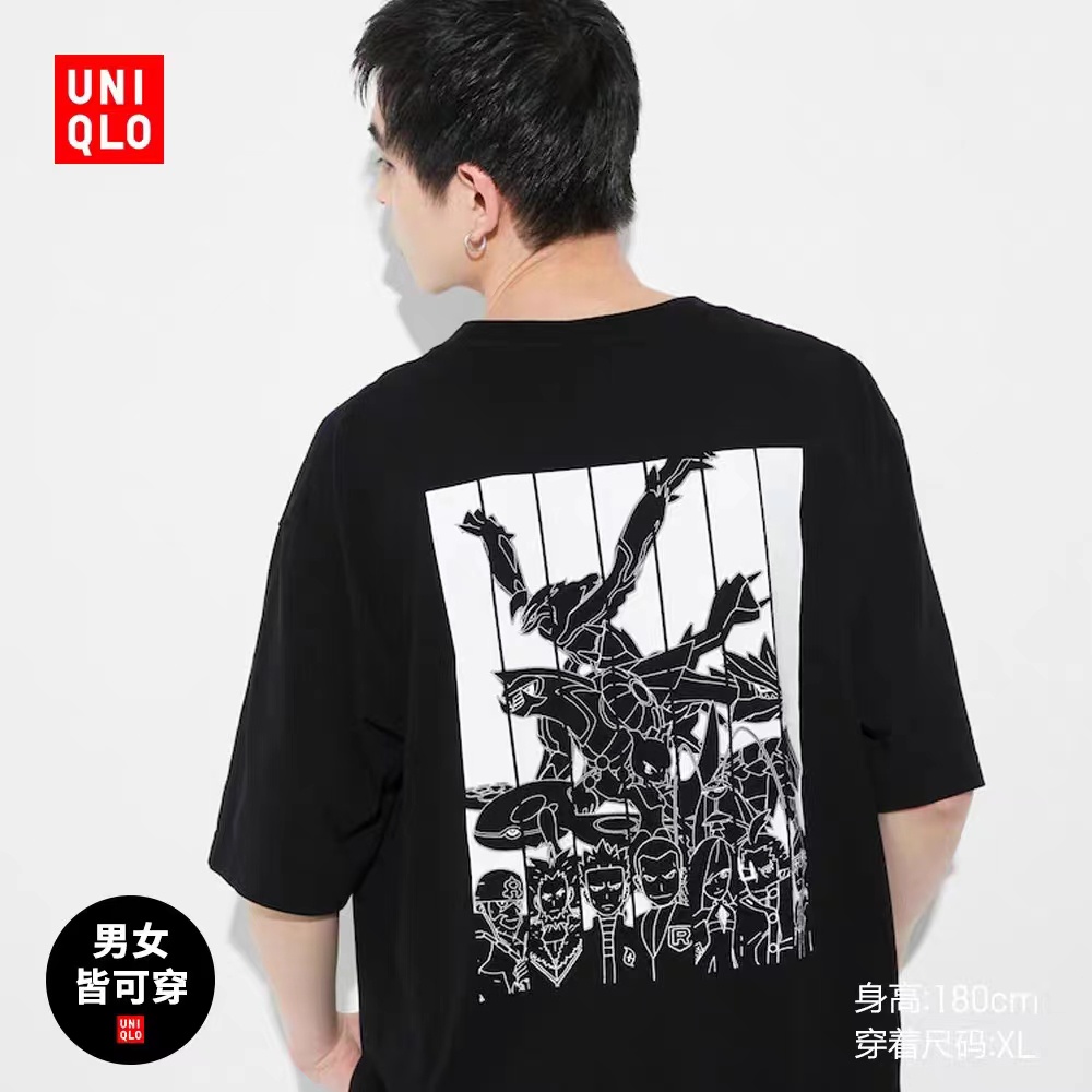 Uniqlo Áo Thun Ngắn Tay In Hình Pokémon Ngộ Nghĩnh Cho Gia Đình 459570