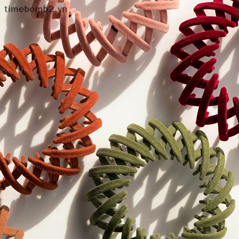 1 Kẹp Tóc Càng Cua Tạo Kiểu Tóc Đuôi Ngựa Cho Nữ