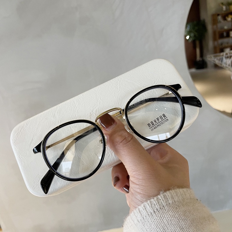 Mắt Kính Viền Rộng Chống Ánh Sáng Xanh Thời Trang Cổ Điển Cho Nữ