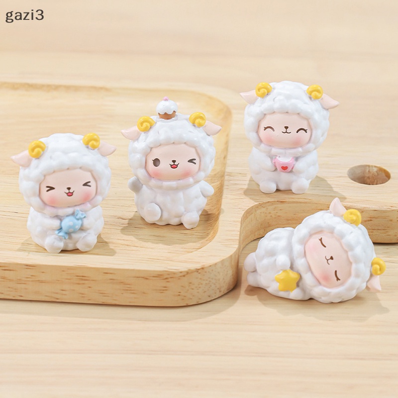 Chú Cừu Bằng Nhựa Resin Dễ Thương Dùng Trang Trí Tiểu Cảnh