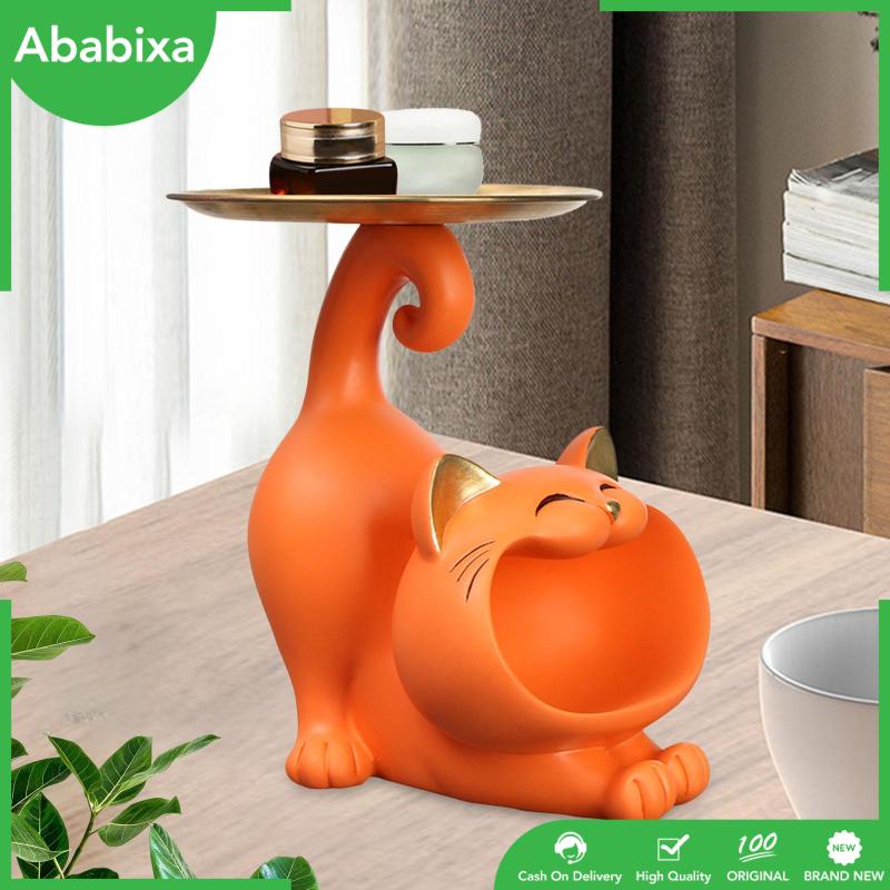 [Ababixa] Khay Đựng Đồ Trang Sức Hình Mèo May Mắn Hiện Đại Trang Trí Phòng Ngủ / Quán Bar / Kỳ Nghỉ