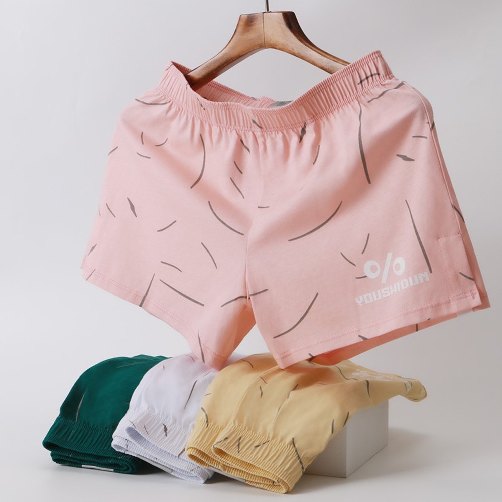 Quần Short Thể Thao Chất Liệu Cotton Thoáng Khí Dáng Rộng Năng Động Thời Trang Cho Nam