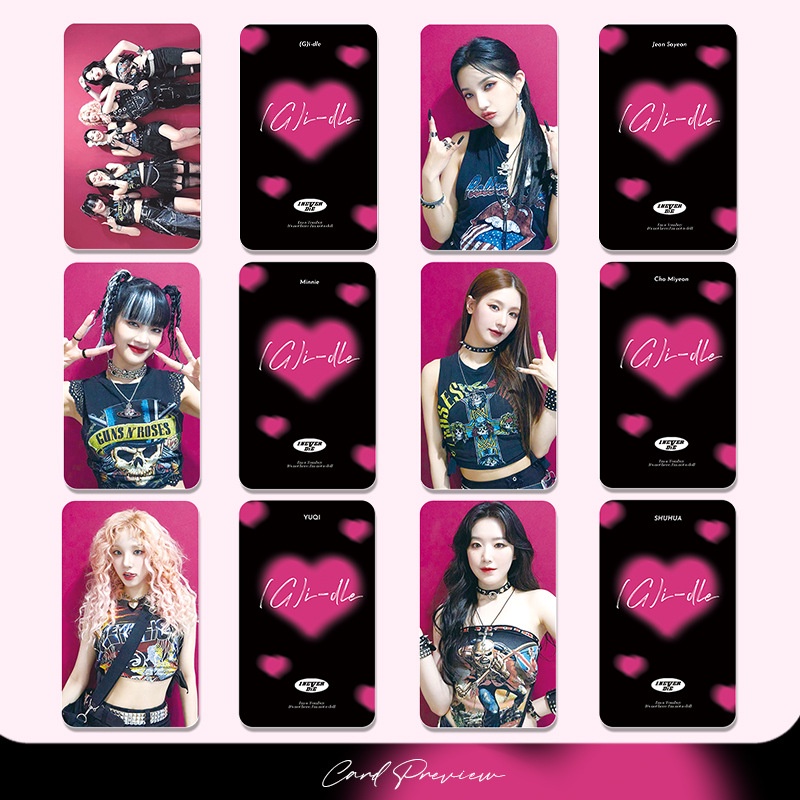 Set 6 Tấm Ảnh Lomo Card YUQI SHUHUA MIYEON MINNIE SOYEON