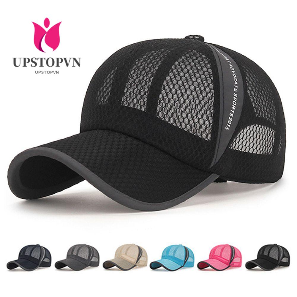 Mũ Lưỡi Trai Phối Lưới Thoáng Khí Thời Trang Cho Nam Nữ