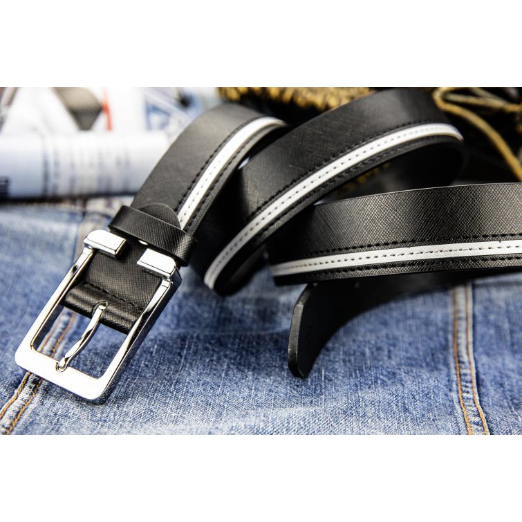 Thắt Lưng Da Bò Có Khóa Gài Thời Trang Hàn Quốc Cho Nam jf5146