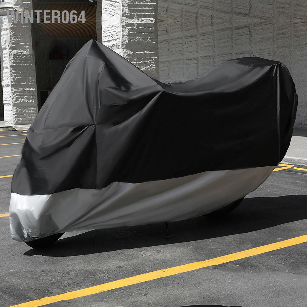 Winter064 Vỏ xe máy cỡ lớn Mái che chống nước bụi hạng nặng với dây thun cho ngoài trời