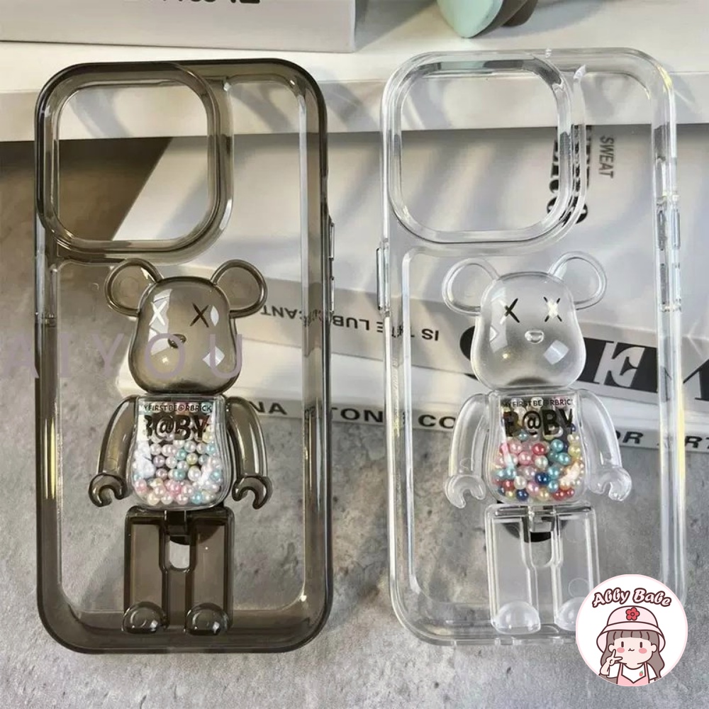 Ốp Điện Thoại TPU Dẻo Gắn Giá Đỡ Hình Kaws Phong Cách Hàn Quốc Cho IPhone 14 Pro Max 11 12 11 Pro Max X XS 7Plus