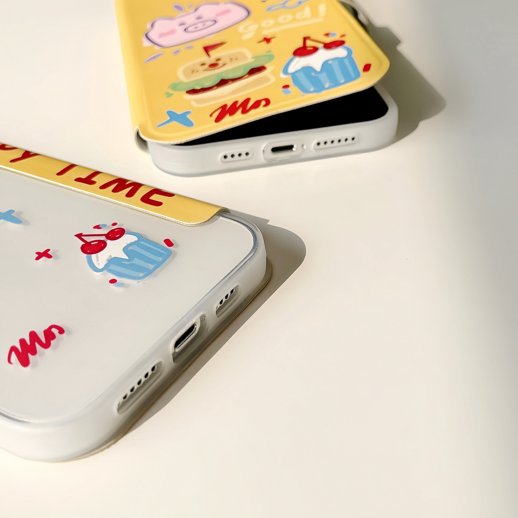 Ốp Điện Thoại Silicon tpu Mềm Trong Suốt Họa Tiết Hoạt Hình Bảo Vệ Toàn Diện Cho iPhone 14 13 12 11 PRO MAX