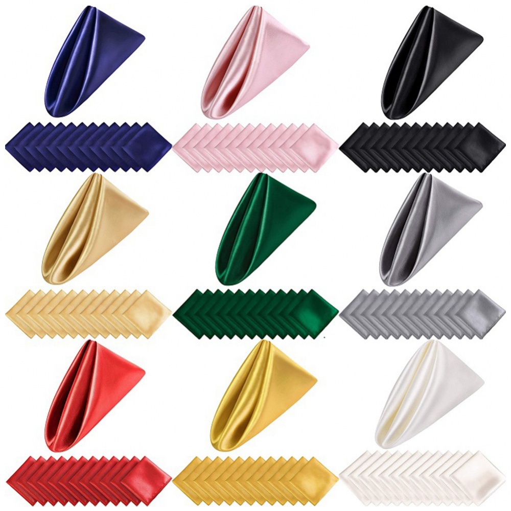 Khăn Ăn Vuông 17 &quot;X17&quot; Polyester Thương Hiệu Mới