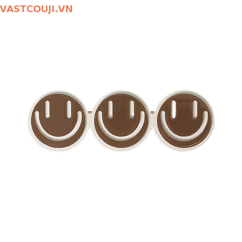 Kẹp Tóc Hình Mặt Cười Lược Kim Loại Thời Trang Hàn Quốc Cho Nữ