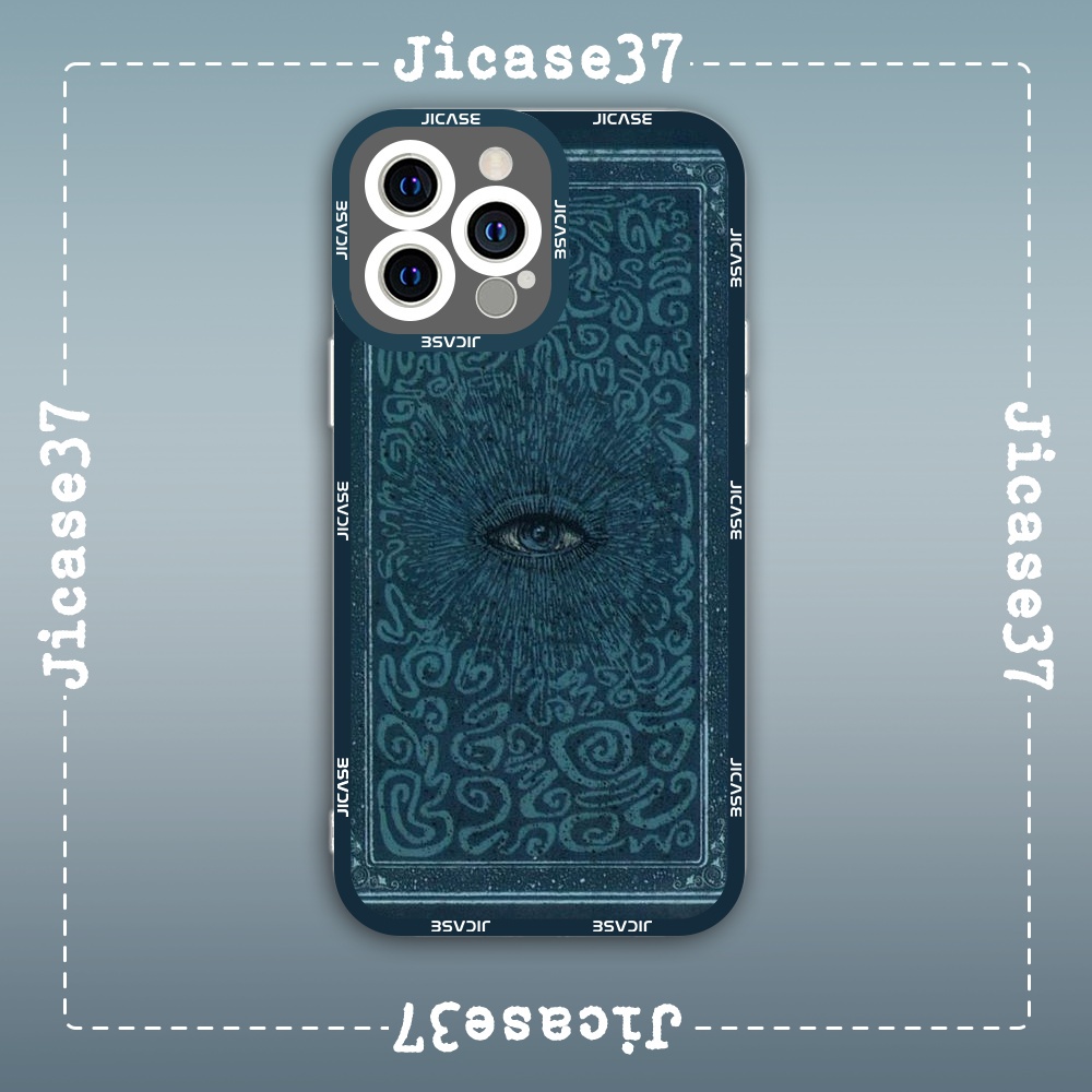 Ốp lưng iphone cạnh vuông Jicase Tranh Trừu Tượng Aesthetic Con Mắt Abstract Art