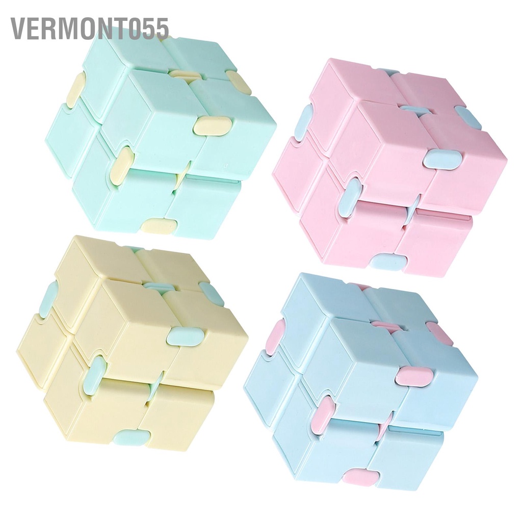 Vermont055 Xếp hình tốc độ Màu Macaron Trẻ em Người lớn Di động Linh hoạt Đầu ngón tay Đồ chơi Phát triển Giáo dục