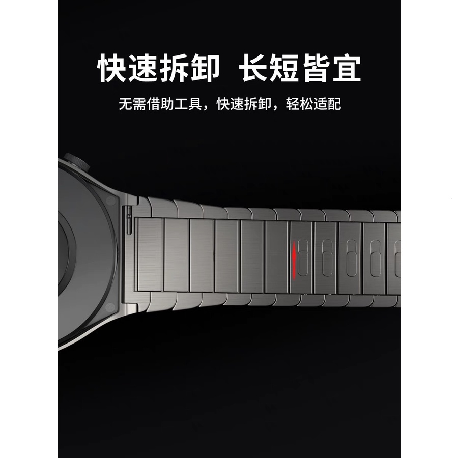 Dây Đeo Đồng Hồ Bằng Thép Titan Màu Xám 22mm Tháo Gỡ Nhanh Phù Hợp Cho Huawei watch GT2 Pro 3Pro
