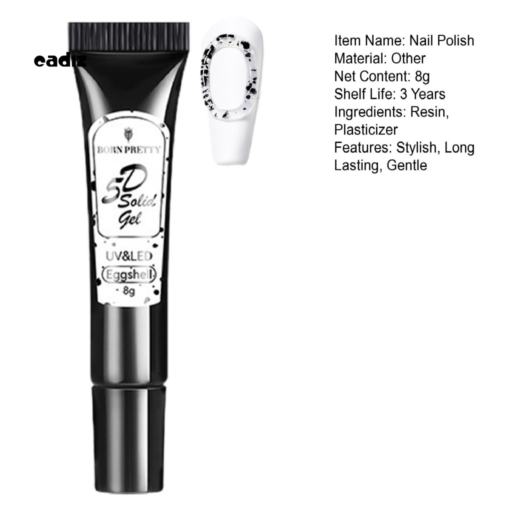 Tuýp Keo Dán Móng UV 5D Mềm Mại Đa Năng Tiện Dụng