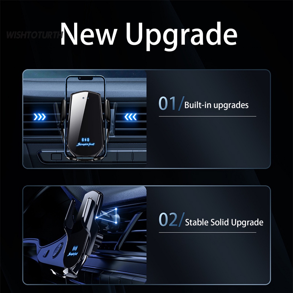 Wishtoturth Giá Đỡ Máy Điều Hòa Xe Hơi Tự Động Đóng Mở Tự Động Không Chặn