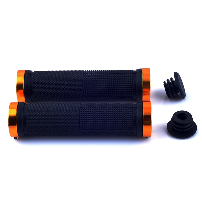 1 Cặp Vỏ Bọc Tay Lái Xe Đạp Bằng Cao Su + Hợp Kim Nhôm Chống Trượt