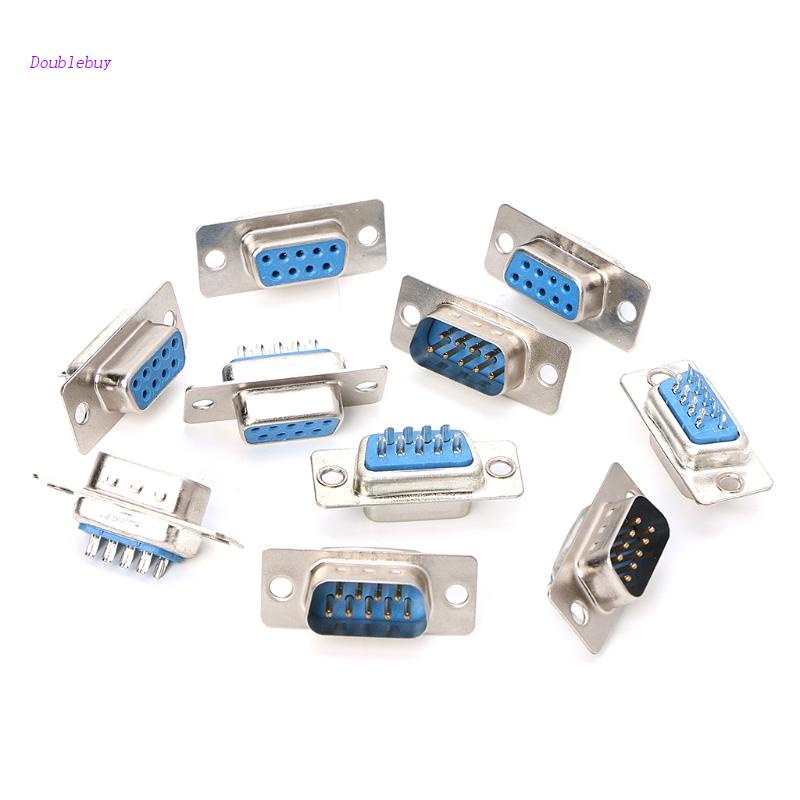 Bộ 5 Cặp Phích Cắm Hàn DB9 Male Và Female RS232 9 Pin