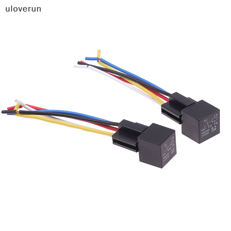 CURREN Rơ Le Ô Tô uloverun 4 Chân Có Dây Nối 12 / 24V 40A