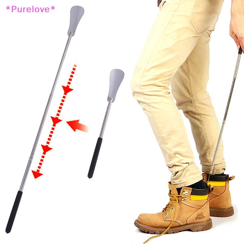 1 Dụng Cụ Hỗ Trợ Mang Giày Bằng Thép Không Gỉ Với Tay Cầm Dài Tiện Dụng Mới